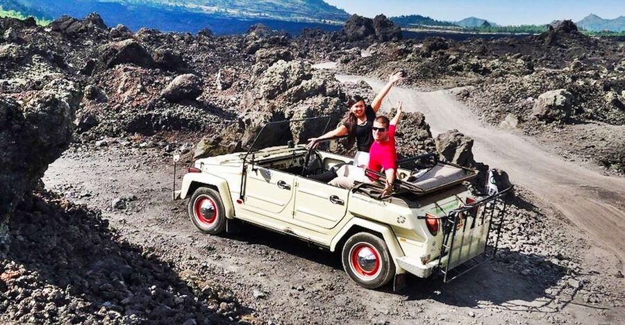 Mount Batur: Private Volkswagen Volcano Safari - Natural Hot Springs in Batur: Soak Time With a Mountain-View Payoff