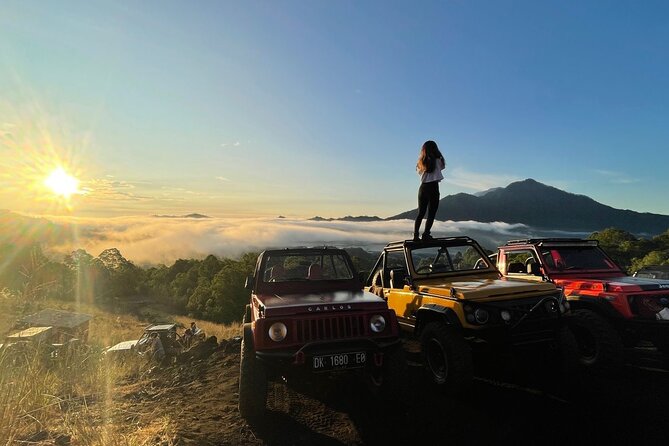 Mount Batur: Sunrise Jeep Tour - Mount Batur sunrise, Bali-style, with an open-air jeep ride