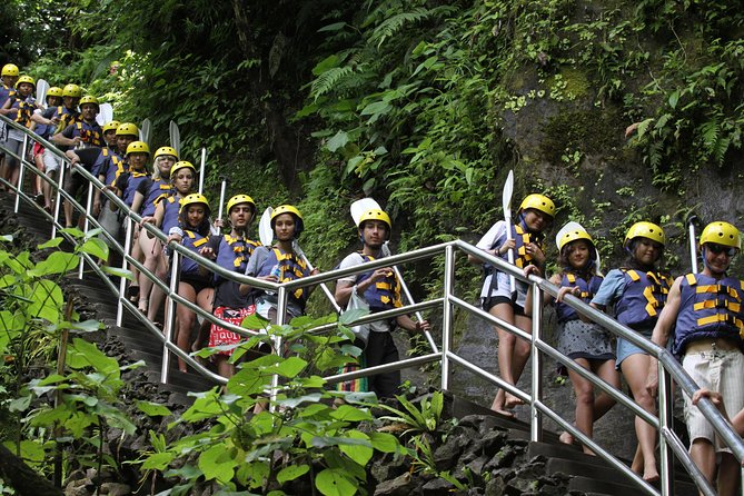 Premium Ayung River White Water Rafting in Bali - The part nobody should ignore: the trek down and rocks in the water