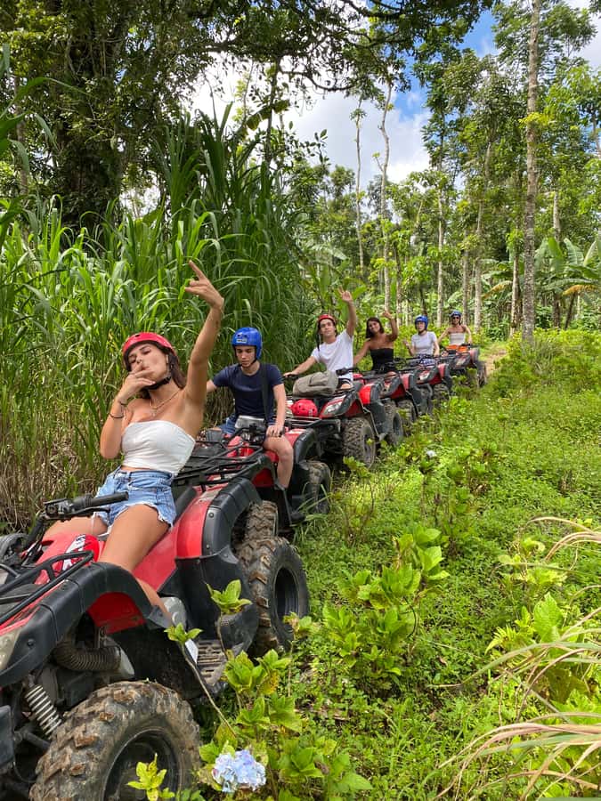 Quad ride, waterfalls & aunthentic cooking class in munduk - The waterfall part: spring water, stair walks, and where you should plan to swim