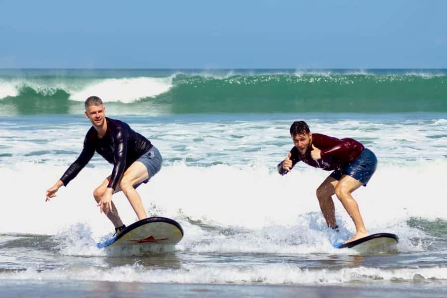 Seminyak: Beginner Surf Lesson with Pro Instructor - The land tutorial: body position, wave choice, and the pop-up basics