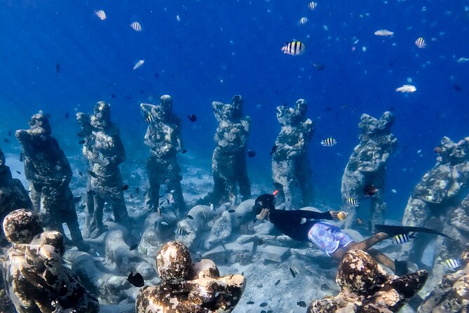 Snorkeling with turtle and statue in Gilis - Price and what $55 really covers on the water