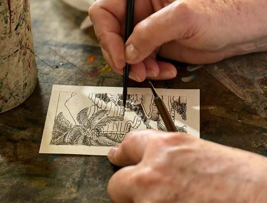 Threads of Tradition Miniature Keliki Painting Workshops - Five Arts Studio in Keliki: the calm place you’ll paint