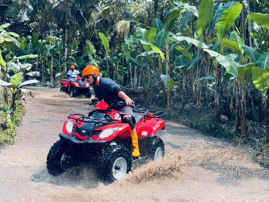 Ubud: ATV Quad Bike & Zip-Line Adventure with Meal - The ATV Quad Bike Route: Jungle, Villages, Tunnels, and Mud