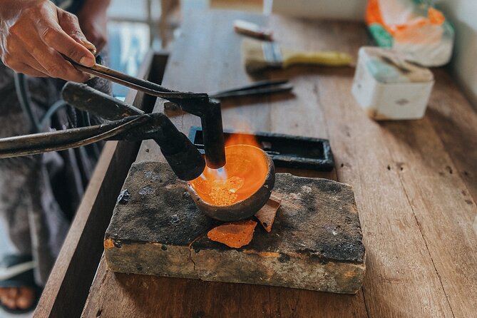 Ubud Bali Silver Jewelry Class - Inside the workshop: design choice, then heat, cut, and finish