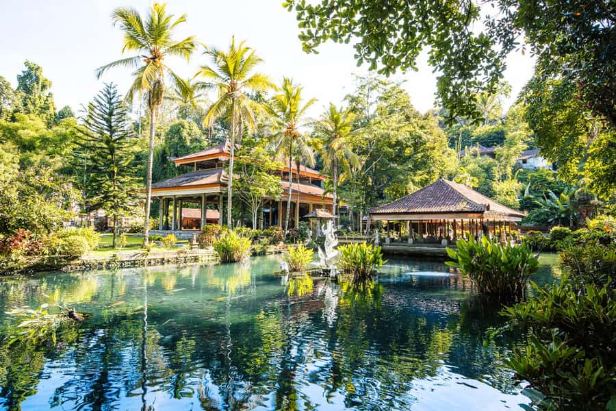 Ubud: Cretya Infinity Pool, Hidden Waterfall & Water Temple - Manuaba Waterfall, a forest walk that still works in rainy weather
