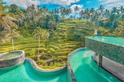 Cretya Infinity Pool, Hidden Waterfall & Water Temple