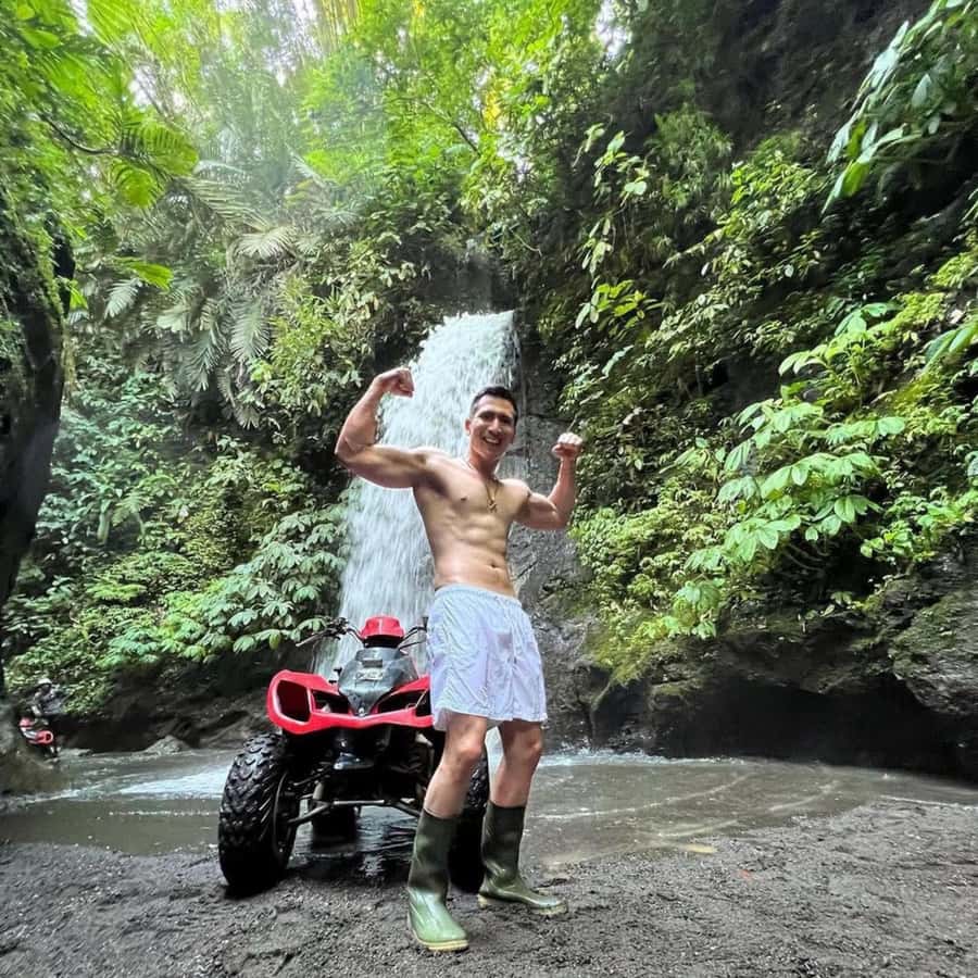 Ubud: Jungle, Waterfall, and Tunnel ATV Tour & Lunch Options - The 700-Meter Cave and the Waterfall Slide Moment
