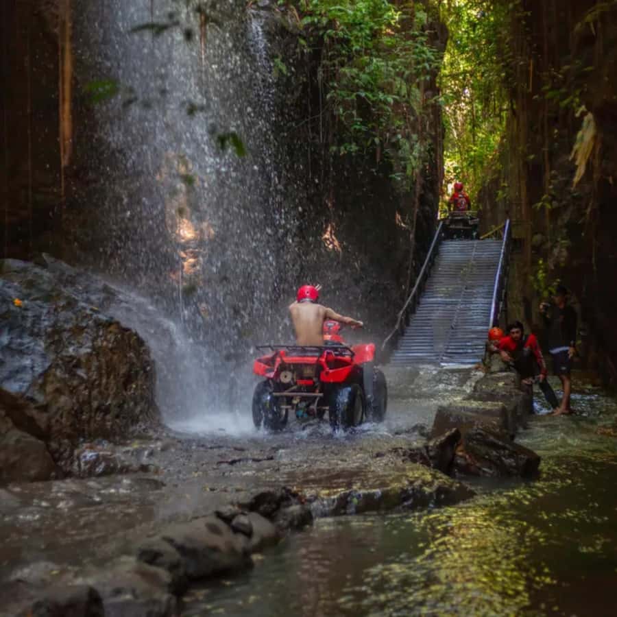 Ubud: Quad ATV Waterfalls & Barong Caves - Pickup and timing: how long this day segment really takes