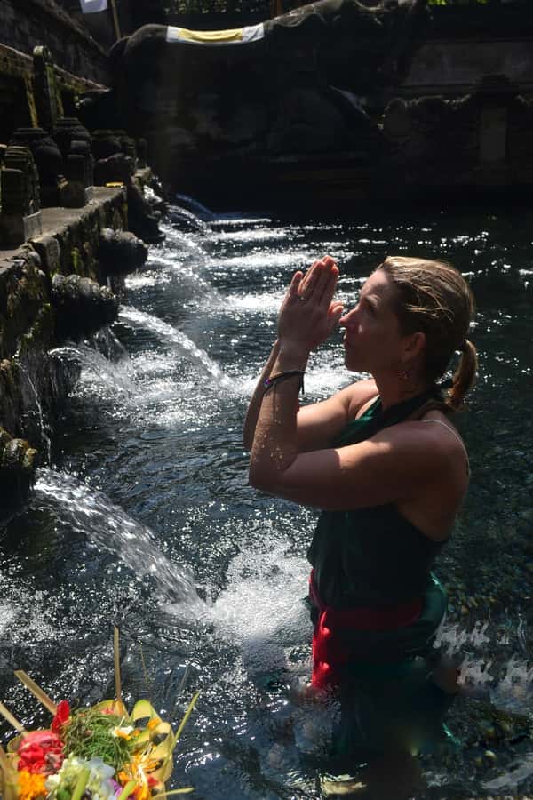 Ubud: Rice Terraces, Water Temple, & Waterfalls Private Tour - Kanto Lampo Waterfall, 15 Meters Up Close