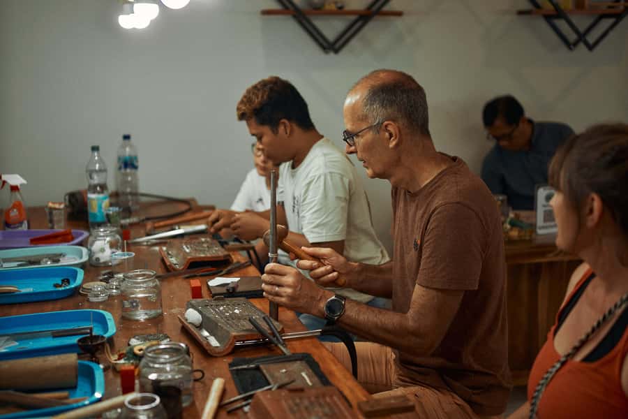 Ubud Town Center Silver Class - Silver Jewelry Making Class - The 3-hour flow: From your idea to a finished ring