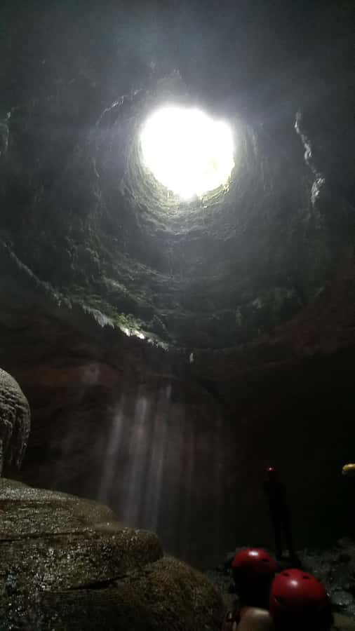 Yogyakarta: Jomblang Cave and Pindul Cave all inclusive Trip - The Oyo River waterfall stop that breaks the day up